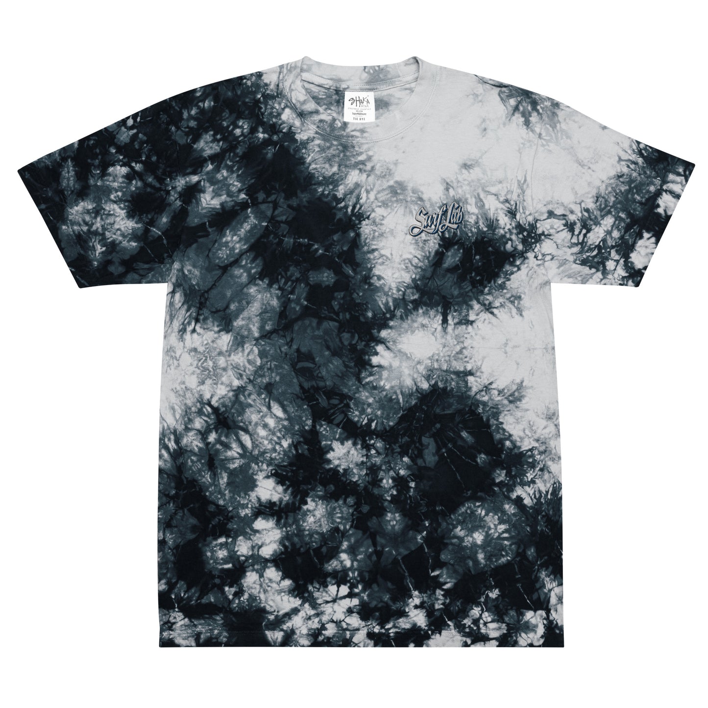 Oversized tie-dye t-shirt | embroidered |