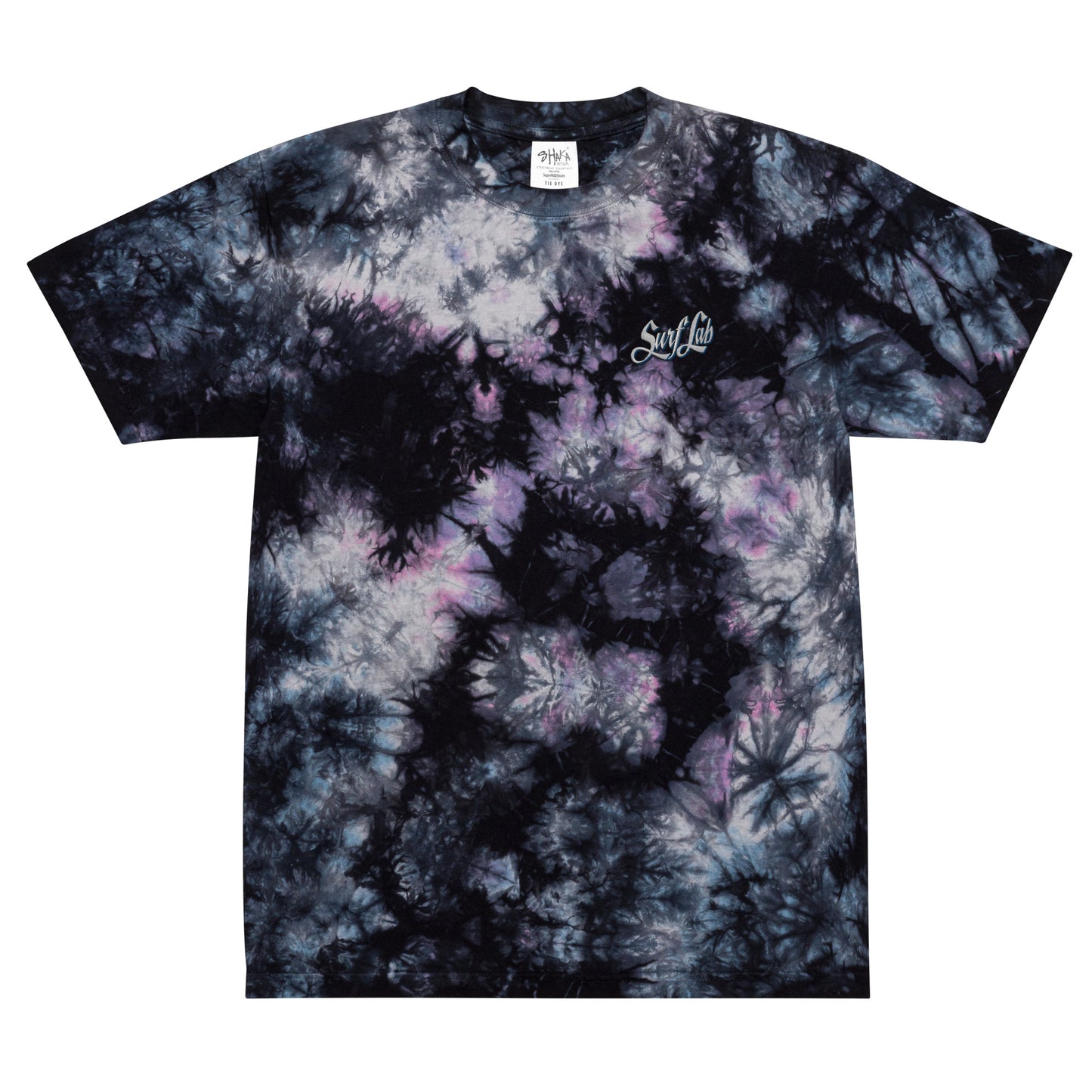Oversized tie-dye t-shirt | embroidered |