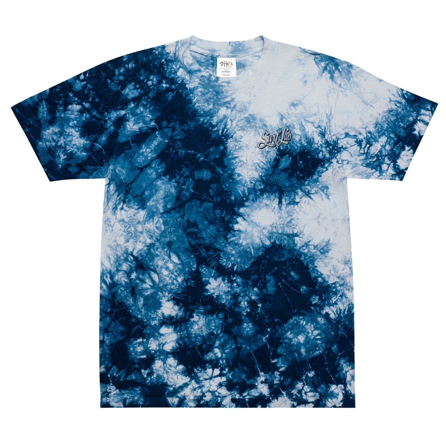 Oversized tie-dye t-shirt | embroidered |