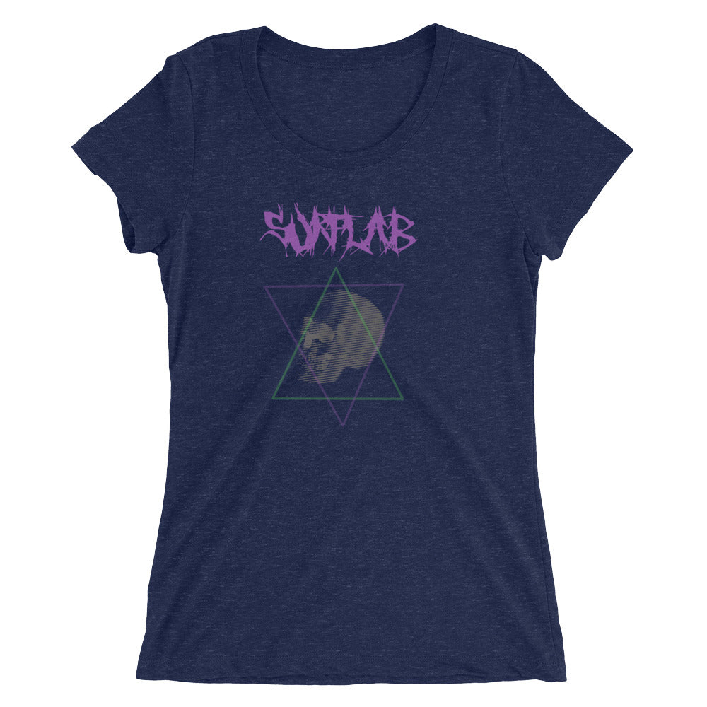 Ladies' short sleeve t-shirt |TriBlend | Death_Skull