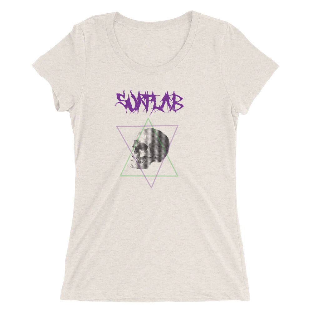 Ladies' short sleeve t-shirt |TriBlend | Death_Skull
