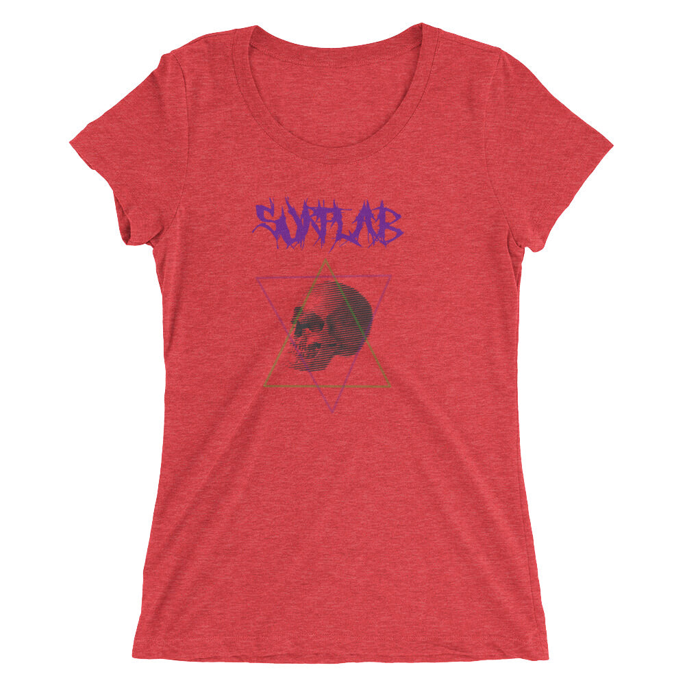 Ladies' short sleeve t-shirt |TriBlend | Death_Skull